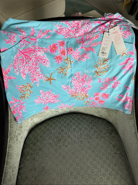 Lilly Pulitzer Dresses & Skirts - Lilly Pulitzer Maryana Skort in Aqua & Pink XXL NWT